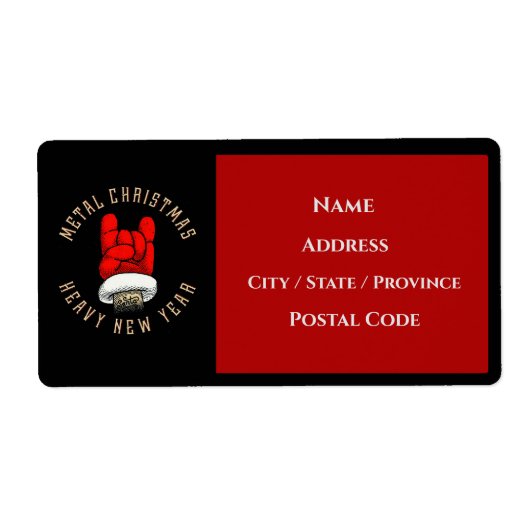 ヘビーメタルクリスマス ラベル (正面)