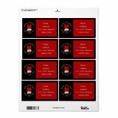 ヘビーメタルクリスマス ラベル (フルシート)