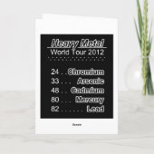 ヘビーメタルグリーティングカードの要素 カード (裏面)