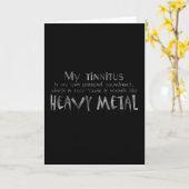 ヘビーメタルグリーティングカード カード (黄色い花)