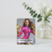 ヘビーメタルコスカードQRコードコスプレカード 名刺 (スタンド正面)