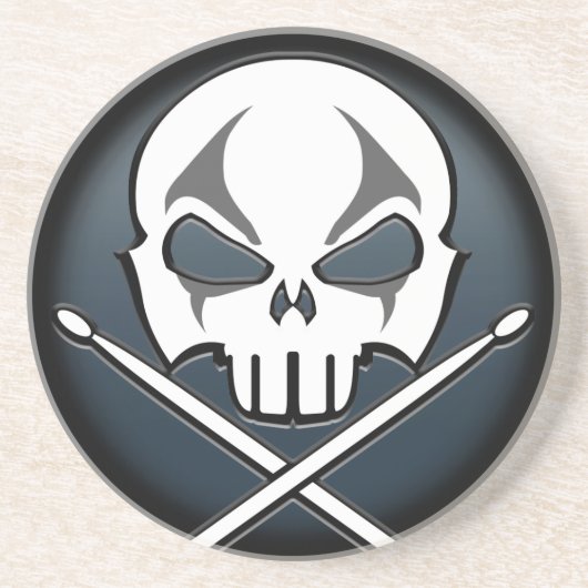 ヘビーメタルコースターロック&ドラマー転がコースター コースター (正面)