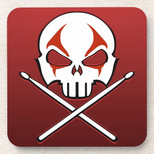 ヘビーメタルコースターロック&ドラマー転がコースター コースター (正面)