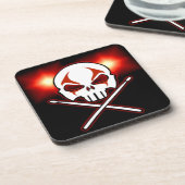 ヘビーメタルコースターロック&ドラマー転がコースター コースター (左側)