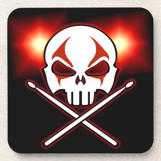 ヘビーメタルコースターロック&ドラマー転がコースター コースター (正面)