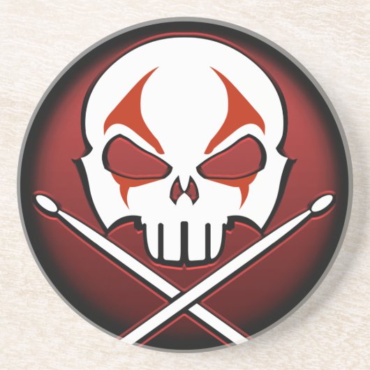 ヘビーメタルコースターロック&ドラマー転がコースター コースター (正面)