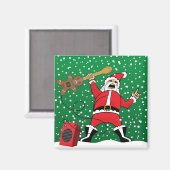 ヘビーメタルサンタ マグネット (正面/裏面)