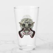 ヘビーメタルスカルギター タンブラーグラス (裏面)