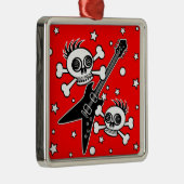 ヘビーメタルスカル メタルオーナメント (右)