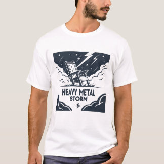 ヘビーメタルストーム – Thunderstriped Rock T-Shirt Tシャツ