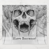 ヘビーメタルデススカル ビールラベル (シングルラベル)