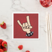 ヘビーメタルデビルホーン スタンダードカクテルナプキン (インサイチュ)