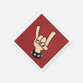 ヘビーメタルデビルホーン スタンダードカクテルナプキン (角)