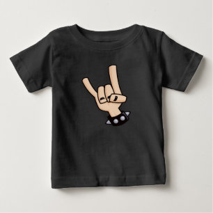 ヘビーメタルデビルホーン ベビーTシャツ