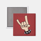 ヘビーメタルデビルホーン マグネット (正面/裏面)