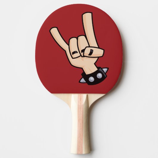 ヘビーメタルデビルホーン 卓球ラケット (正面)