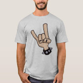 ヘビーメタルデビルホーン Tシャツ (正面)