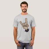 ヘビーメタルデビルホーン Tシャツ (正面フル)