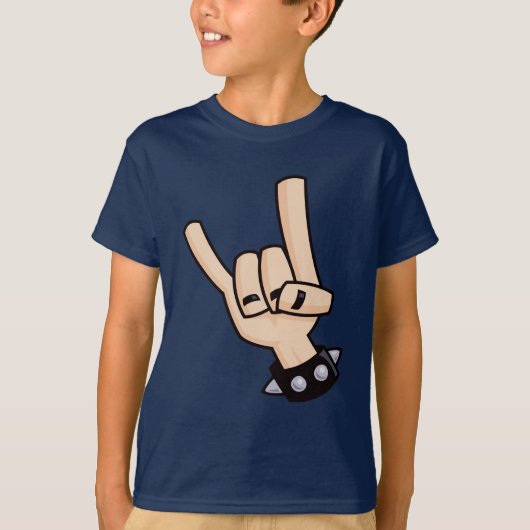 ヘビーメタルデビルホーン Tシャツ (正面)