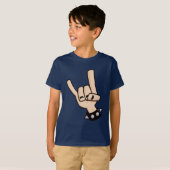 ヘビーメタルデビルホーン Tシャツ (正面フル)