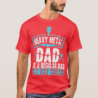 ヘビーメタルパパメタルヘッドギターミュージシャンバンド Tシャツ