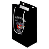 ヘビーメタルファンおもしろいミュージックプンダークBG スモールペーパーバッグ (正面アングル)