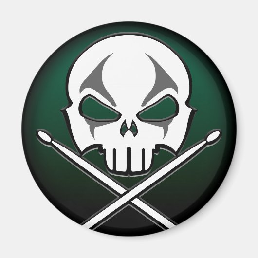 ヘビーメタルマグネットロック&ドラマー転がマングマグネット マグネット (正面)