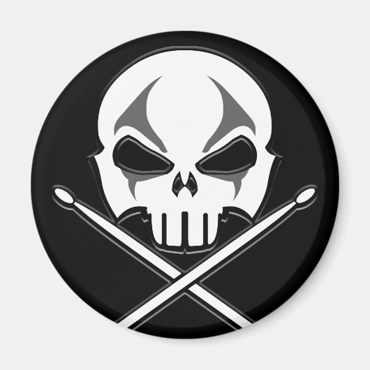 ヘビーメタルマグネットロック&ドラマー転がマングマグネット マグネット (正面)