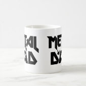 ヘビーメタルミュージックパパロッカー懸命ロックギター  コーヒーマグカップ (中央)