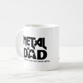 ヘビーメタルミュージックパパロッカー懸命ロック代替品 コーヒーマグカップ (正面左)