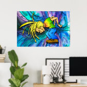 ヘビーメタルモッシュピットヘッドバンガーパーティー動物 ポスター (ホームオフィス)