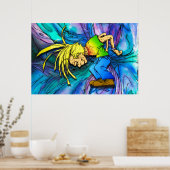 ヘビーメタルモッシュピットヘッドバンガーパーティー動物 ポスター (キッチン)