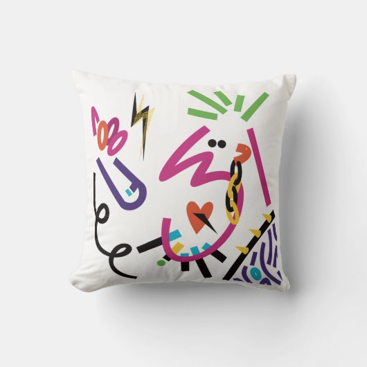 ヘビーメタルレットズロック装飾用クッション クッション (正面)