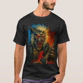 ヘビーメタル遊ウォーブのギター Tシャツ