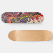 ヘビーメタル電気ギター スケートボード (横)