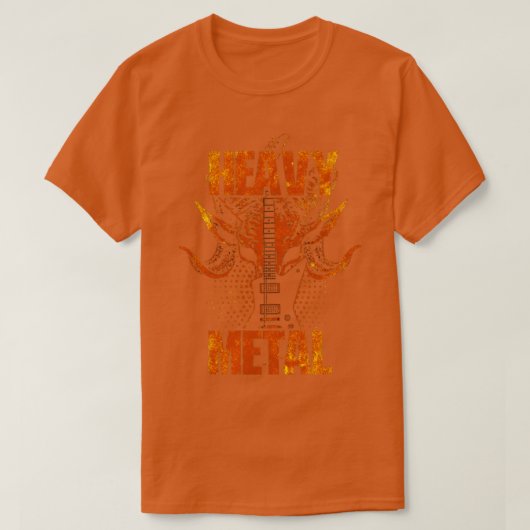 ヘビーメタル音楽 Tシャツ (デザイン正面)