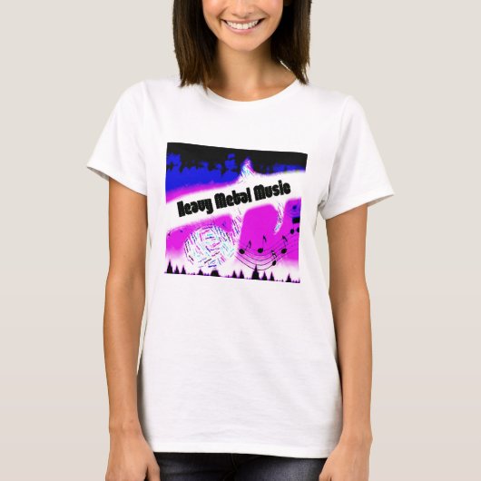 ヘビーメタル音楽 Tシャツ (正面)
