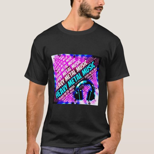 ヘビーメタル音楽 Tシャツ (正面)