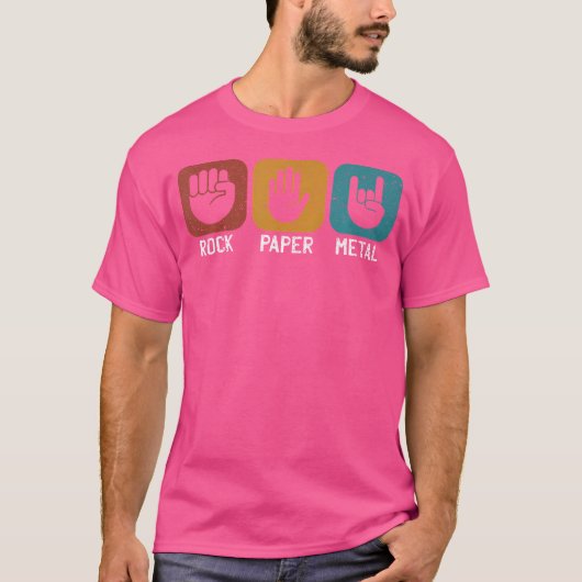 ヘビーメタル音楽 Tシャツ (正面)
