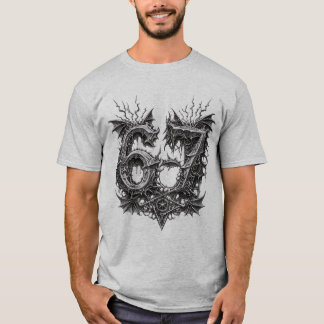 ヘビーメタル67 アブストラクト脳内混乱ユーモアTシャツ Tシャツ