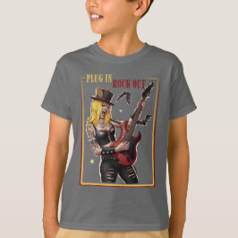 ヘビーメタル – プラグイン。ロックオン。 Tシャツ