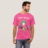 ヘビーメタル ロック 化学 物理学 周期表 o tシャツ (正面フル)