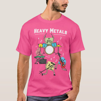 ヘビーメタル ロック 化学 物理学 周期表 o tシャツ