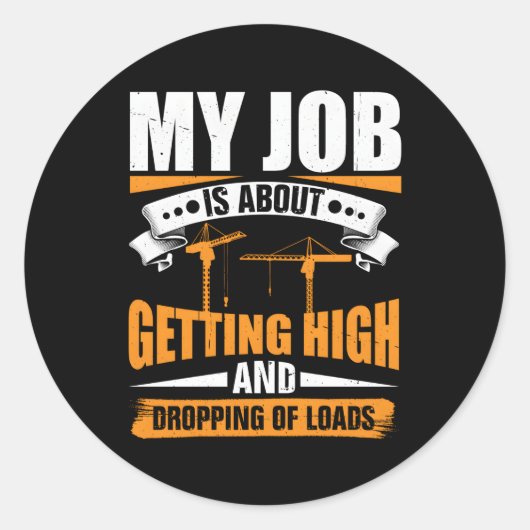 ヘビーユニットのオペレータクレーン旗タワークレーンの操作 ラウンドシール (正面)