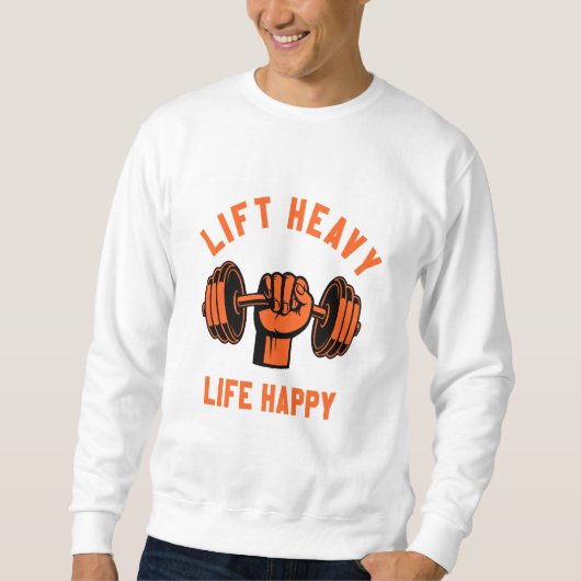 ヘビーライフを楽しめるTシャツ スウェットシャツ (正面)