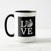 ヘビーリビングキャットフィリー・ラブ マグカップ (左)