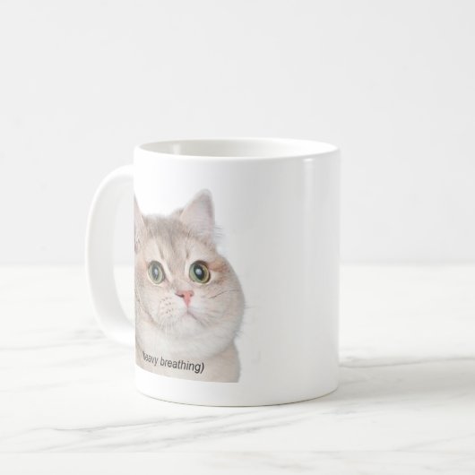 ヘビーリージングキャットミームマグ両面 コーヒーマグカップ (正面左)