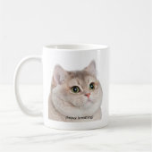 ヘビーリージングキャットミームマグ両面 コーヒーマグカップ (左)