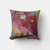 ヘビーレッドバイワッシリーカンディンスキー クッション (正面)