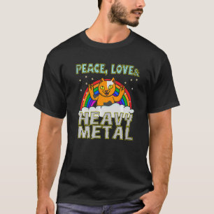 ヘビーロックミュージックインストゥルメンタリストミュージシャン猫 Tシャツ